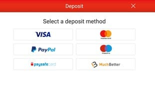 Ladbrokes Deposit Methods