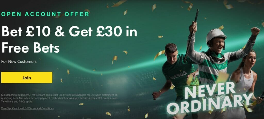 bet365 welcome offer